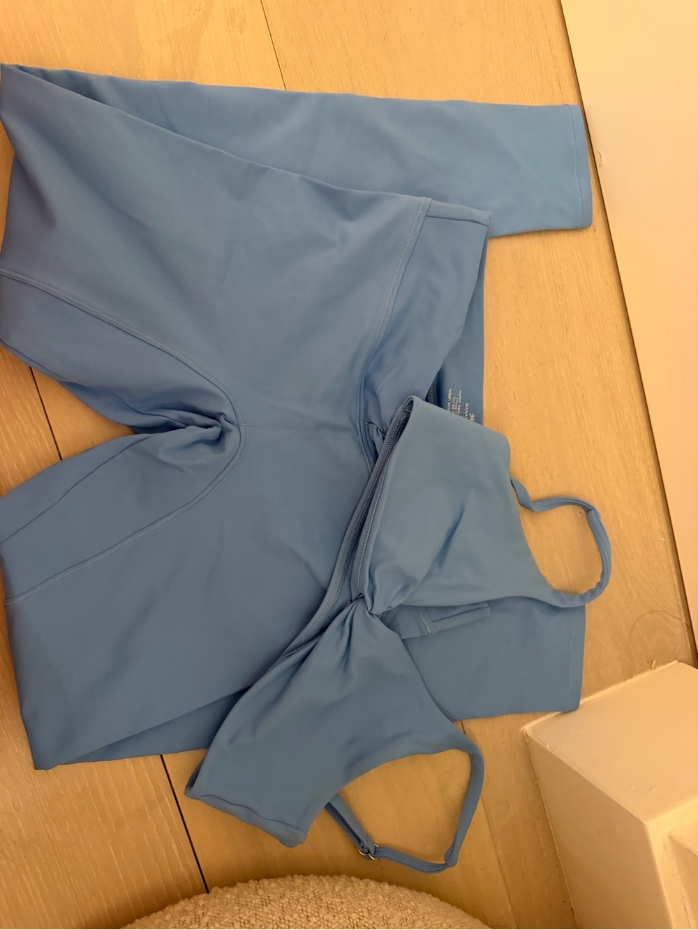 Light Blue Sports Bra — Comfortable Support for Active Days